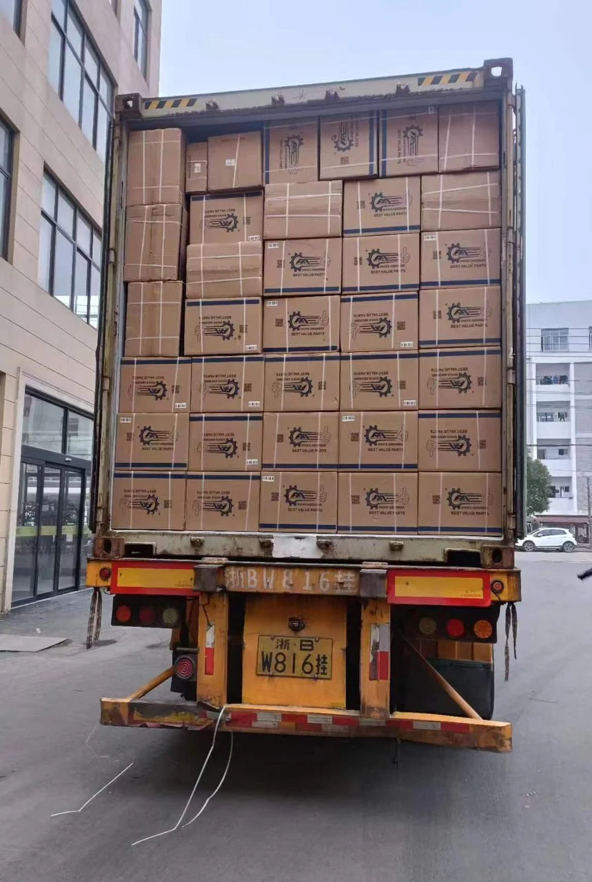 Big container 67 CBM of shocks absorbers sent to our agent in Saudi Arabia